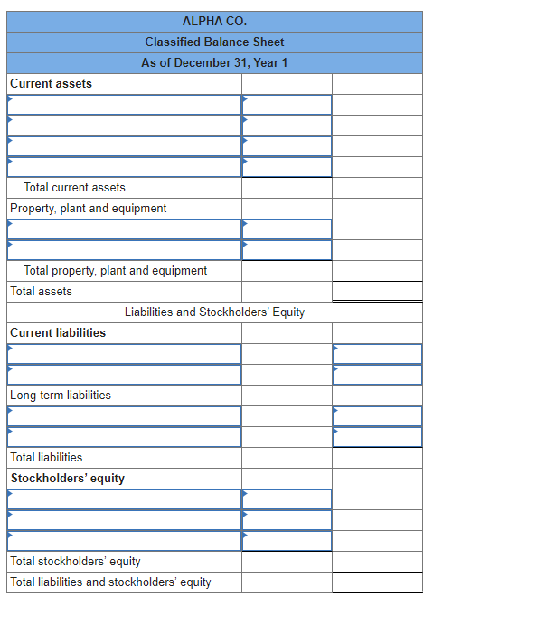 Solved Exercise 9-14A Preparing a classified balance sheet | Chegg.com