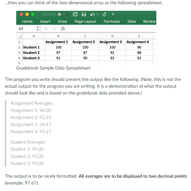 Solved Challenge: Gradebook Description: Modify the provided | Chegg.com