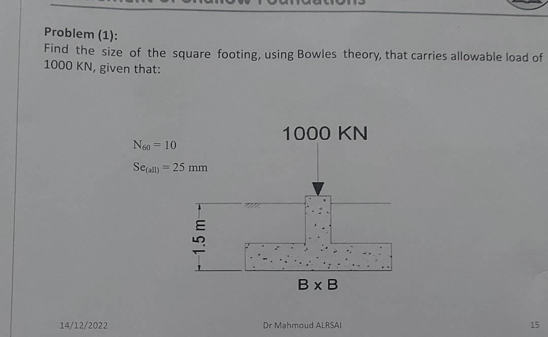 solved-problem-1-find-the-size-of-the-square-footing