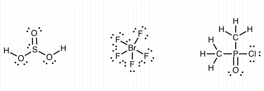 Solved Pictured above are the major Lewis structures for | Chegg.com