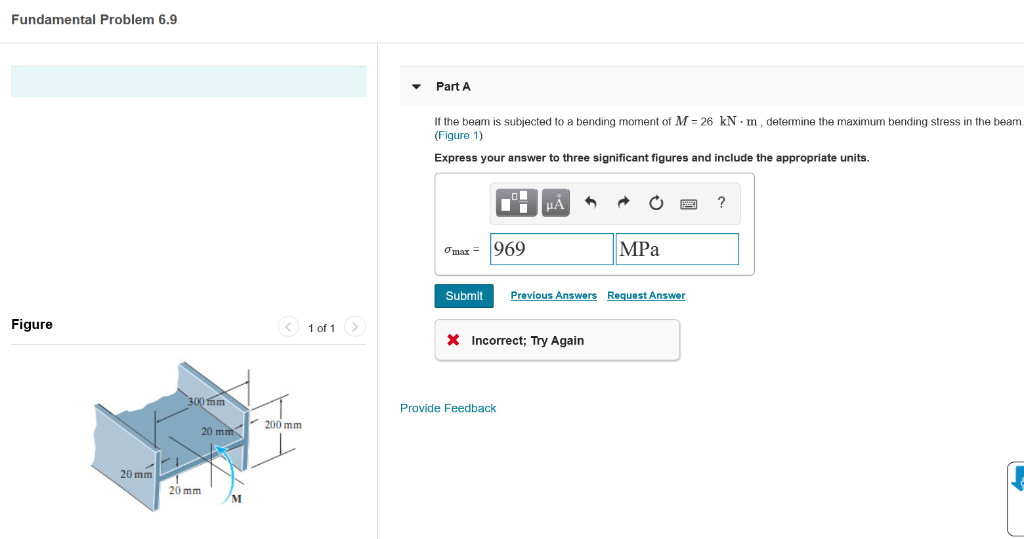 Solved Fundamental Problem 6.9 Part A If the beam is | Chegg.com