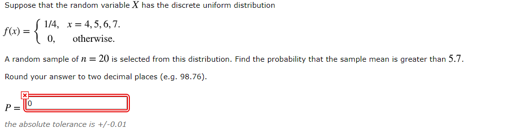 Solved Suppose that the random variable X has the discrete | Chegg.com