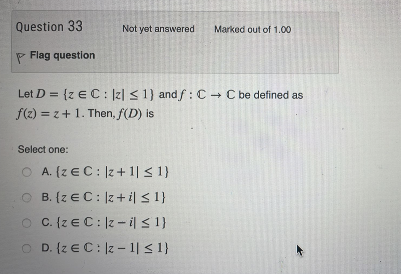 Solved Question 33 Not yet answered Marked out of 1.00 P | Chegg.com