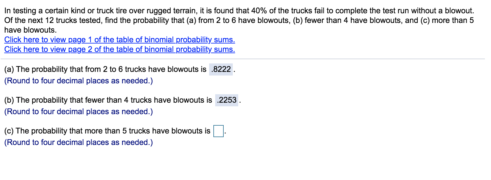 Solved In testing a certain kind or truck tire over rugged