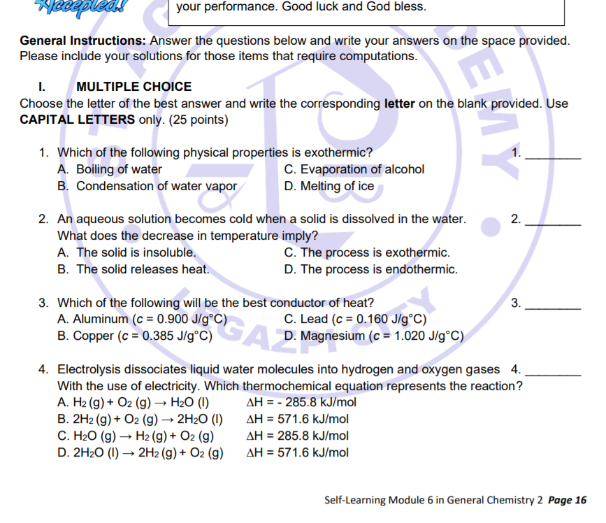 Solved Y Compuedes Your Performance Good Luck And God Bl Chegg Com