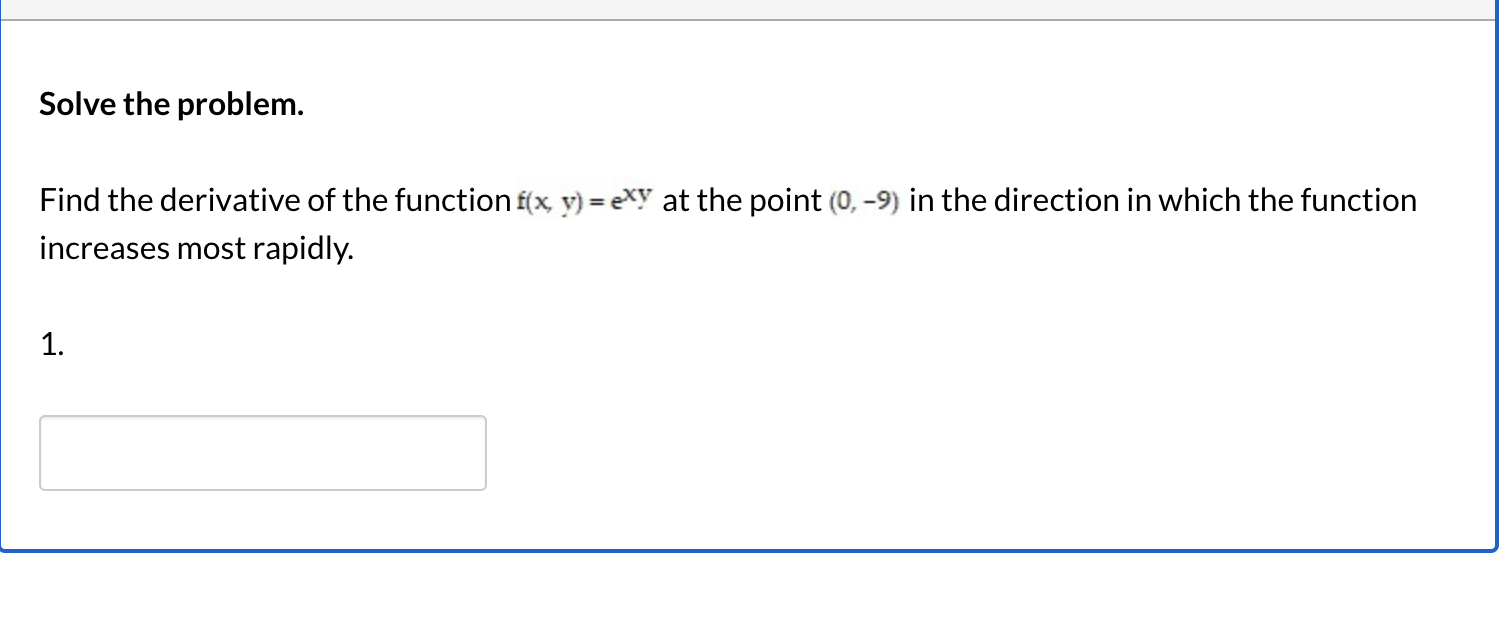 Solved Find the derivative of the function at the point in | Chegg.com