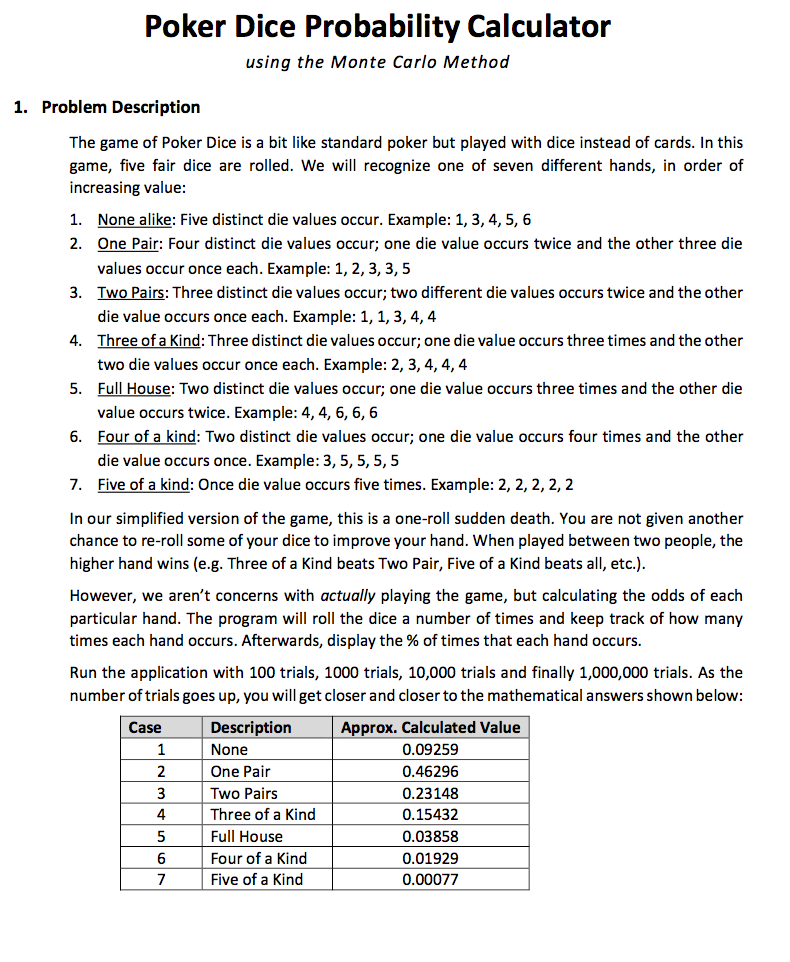 Dice Probability Calculator - Dice Odds & Probabilities