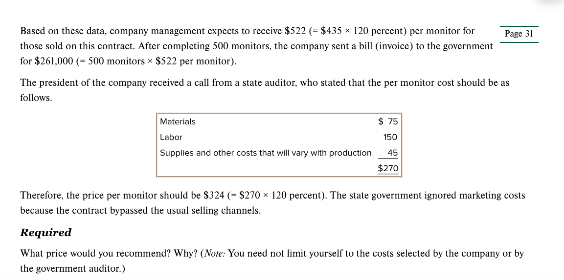Solved 139. Cost Data for Managerial Purposes (LO 13)