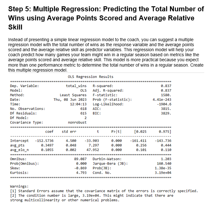 Solved Project Three: Simple Linear Regression and Multiple | Chegg.com
