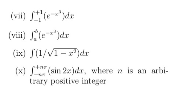 Solved Integrals. Evaulate and show all steps | Chegg.com