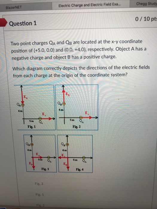 Solved Chegg Study Electric Charge and Electric Field Exa... | Chegg.com