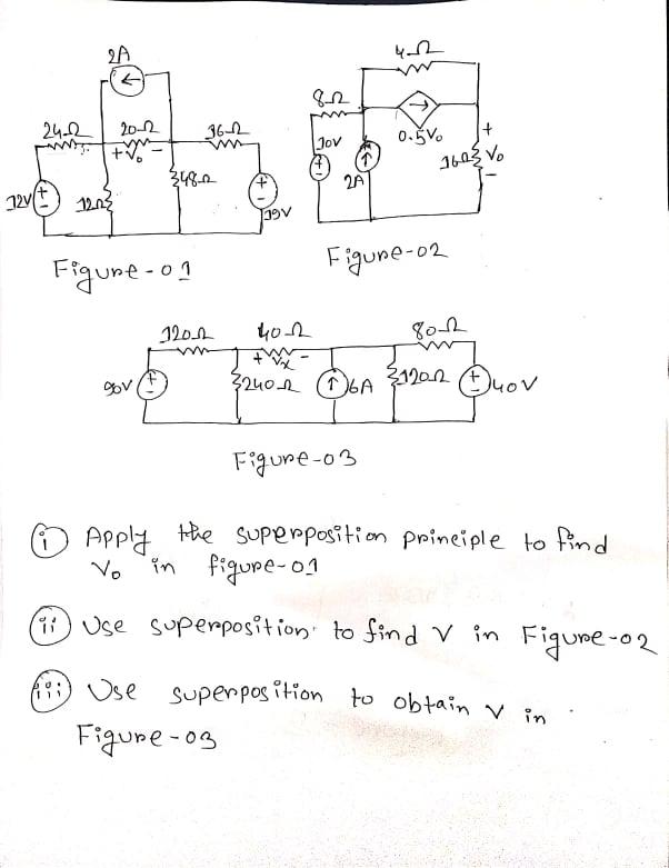 Solved 2a 8 12 24 2 12 36 2 Jov 0 5v 160 Vo 3480 2a 124 Chegg Com