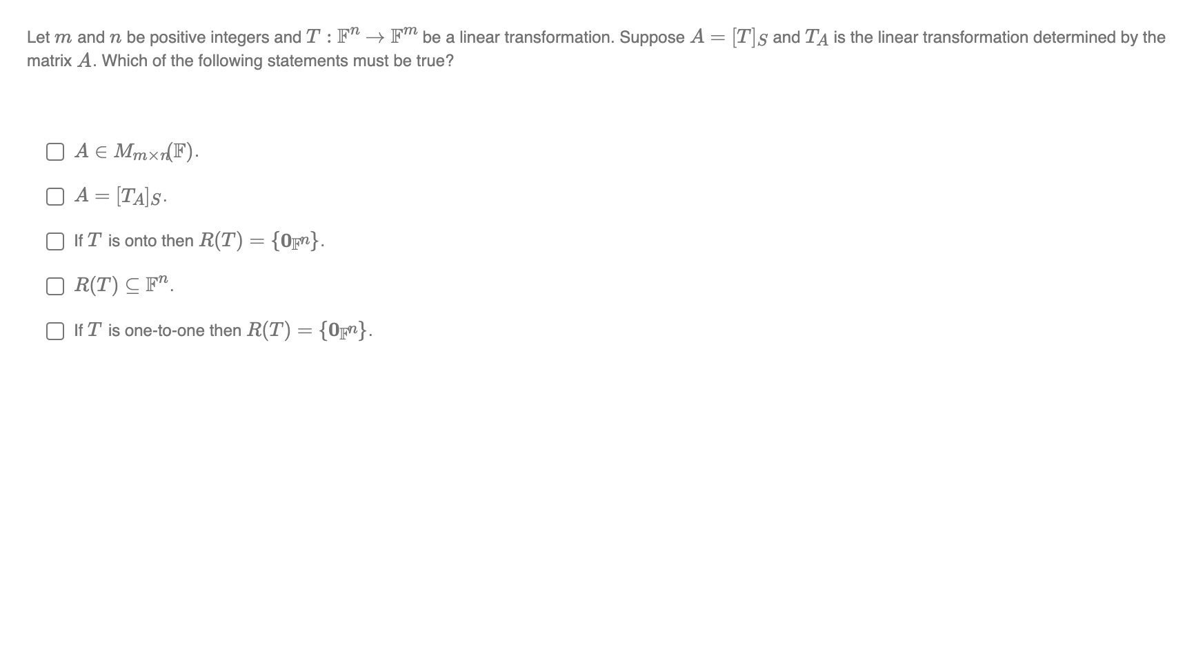 Solved Which of the following statements are true? Let u, v | Chegg.com