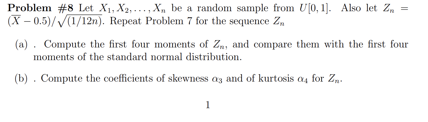 Solved] Let X1,X2,,Xn be a sequence of random samples from a