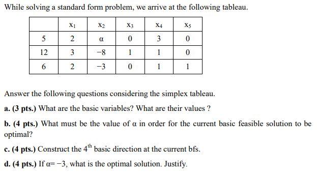 problem solving with standard form