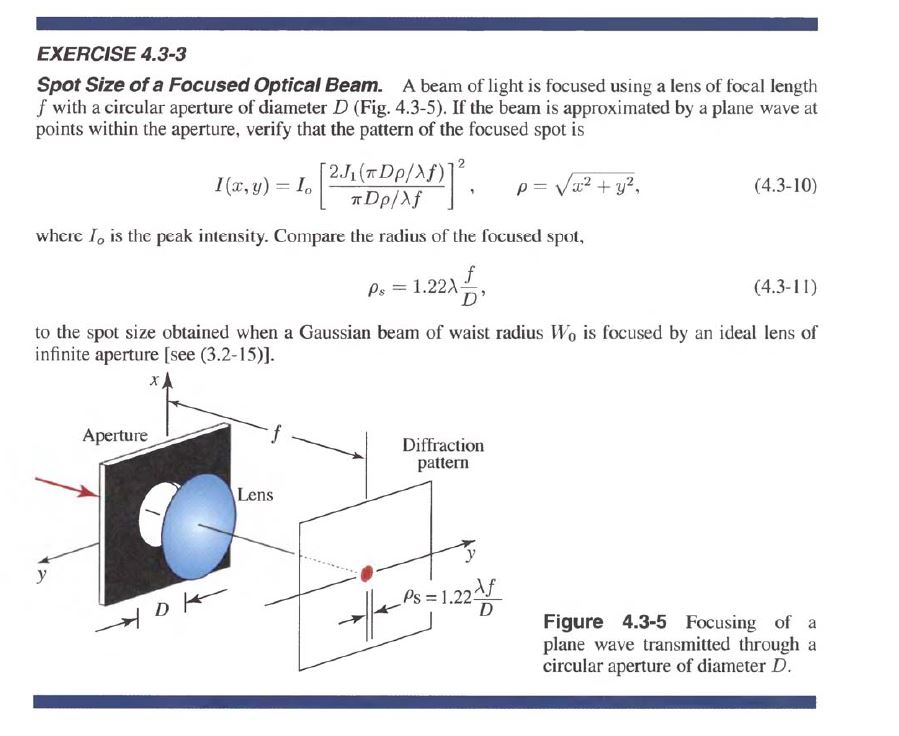Solved This is an exercise from "Fundamentals of Photonics" | Chegg.com
