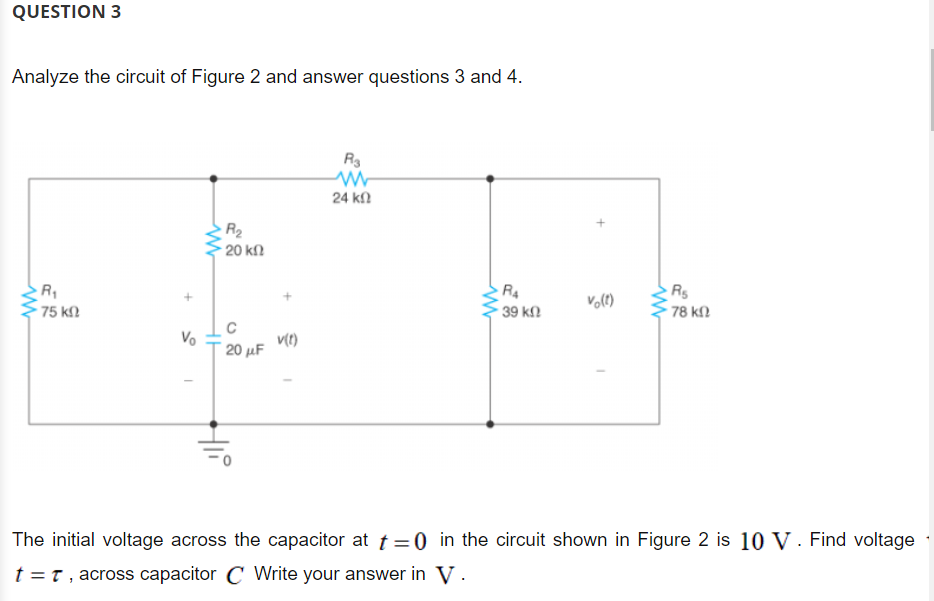 Solved QUESTION 3 Analyze the circuit of Figure 2 and answer | Chegg.com