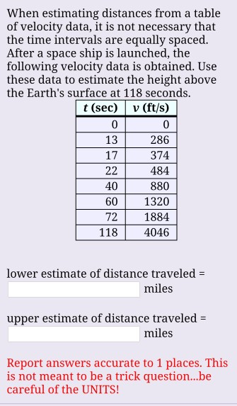 solved-when-estimating-distances-from-a-table-of-velocity-chegg