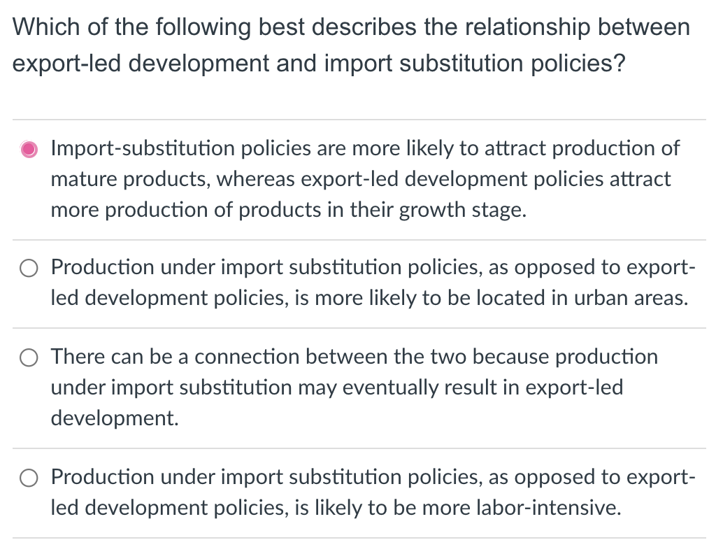 Solved Which of the following best describes the