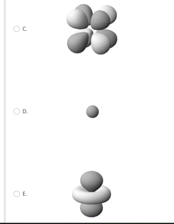 Solved Which of the following best represents an orbital Chegg