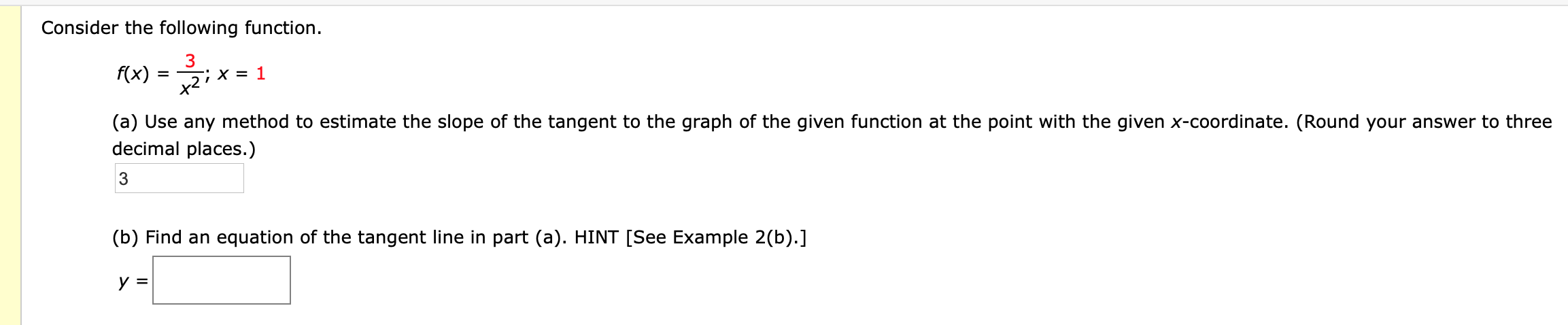Solved Consider the following function. == 3 x2 ; X = 1 f(x) | Chegg.com