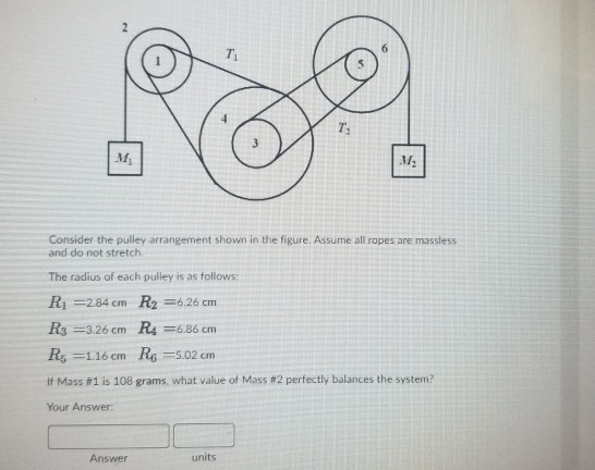 Solved Consider The Pulley Arrangement Shown In The Figure. | Chegg.com