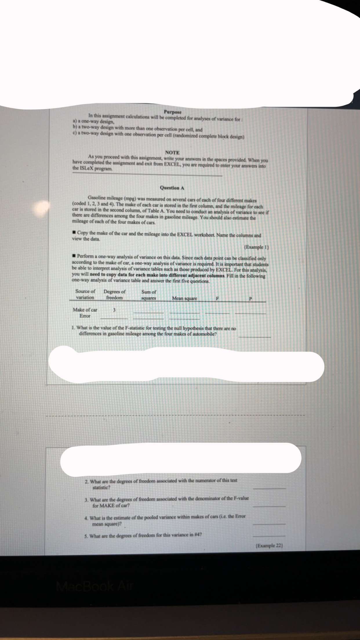 Solved Purpose In this assignment calculations will be | Chegg.com