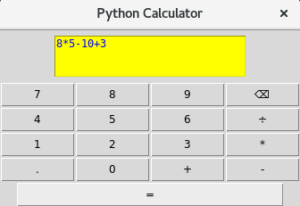 Solved Using Python 3.8.2. Tkinter, creates a scientific | Chegg.com