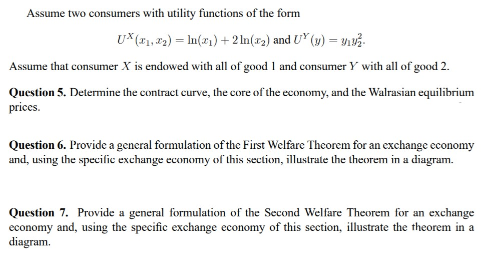 Hi Can You Help Me How To Find Walrasian Equilibrium