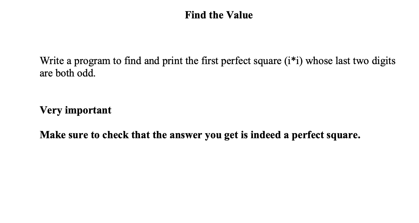 Solved C++ Question : (The Perfect Square Problem) where | Chegg.com
