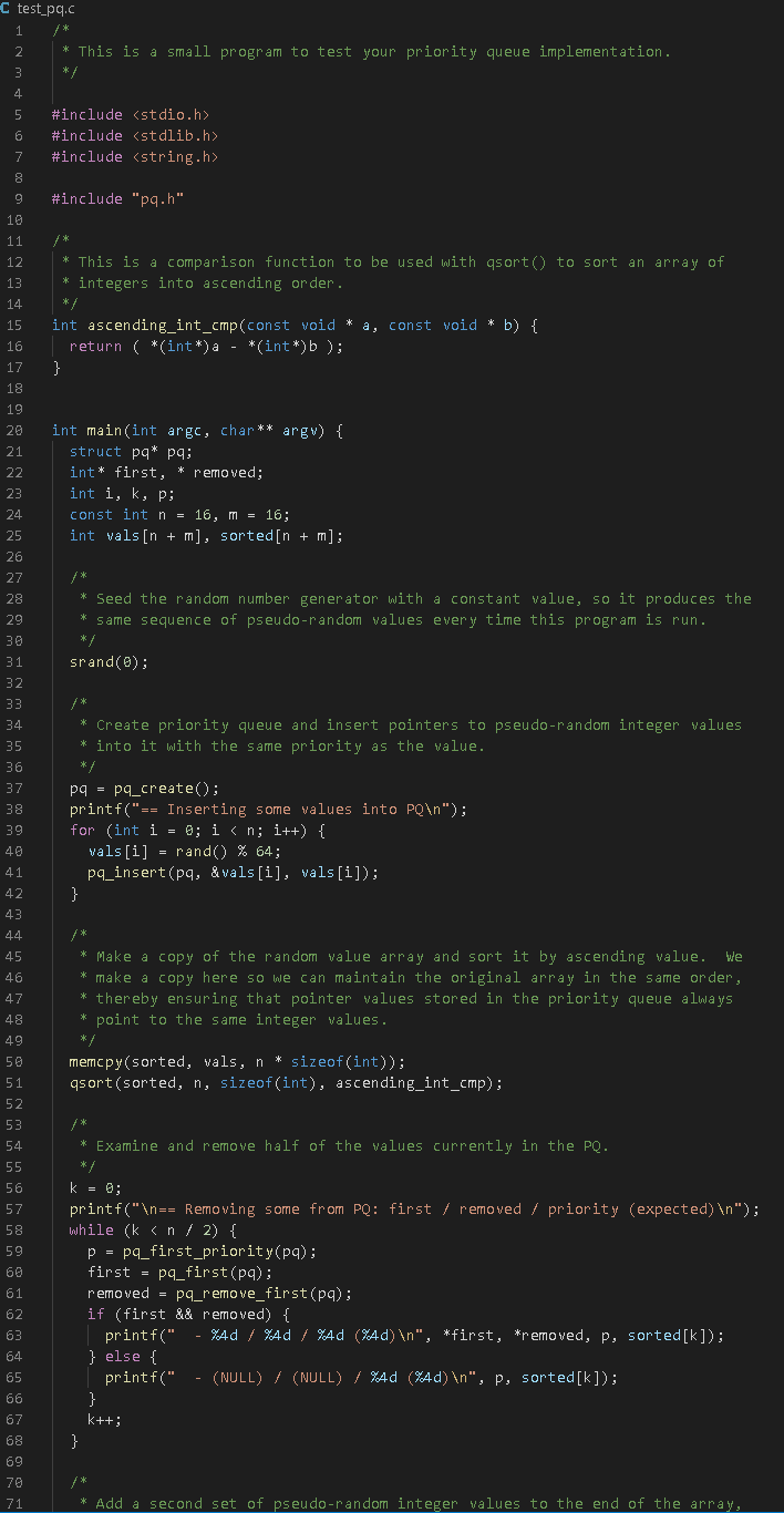 Solved Part 1. Implement a heap-based priority queue Your | Chegg.com
