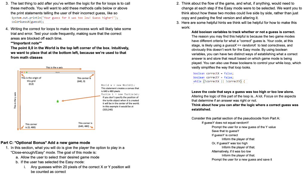 Solved Part A: Designing the base game 1. The goal of the | Chegg.com