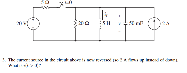 Solved The current source in the circuit above is now | Chegg.com