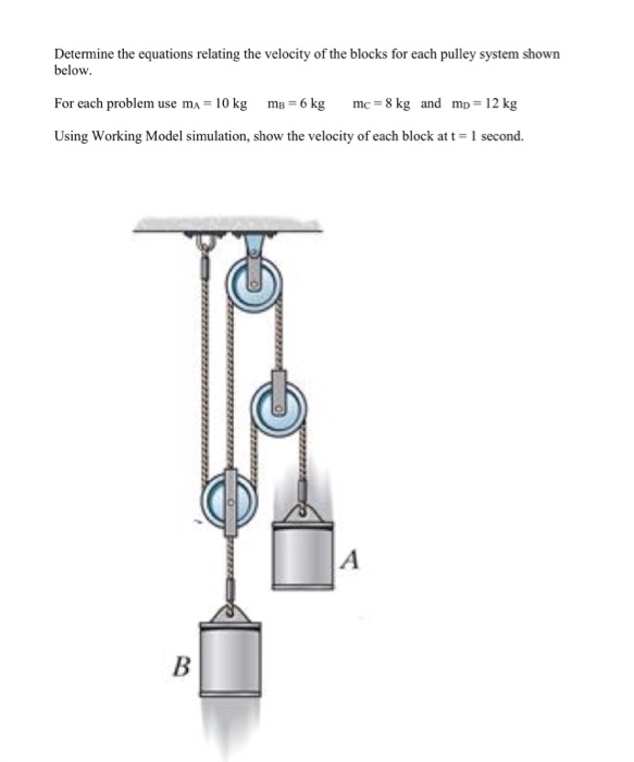 Solved Determine the equations relating the velocity of the