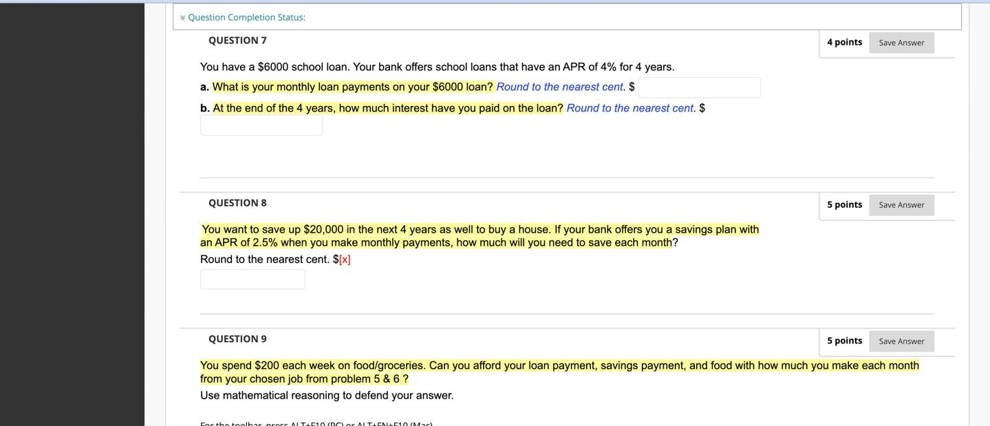 Solved Question Completion Status: QUESTION 5 2 Points Save | Chegg.com