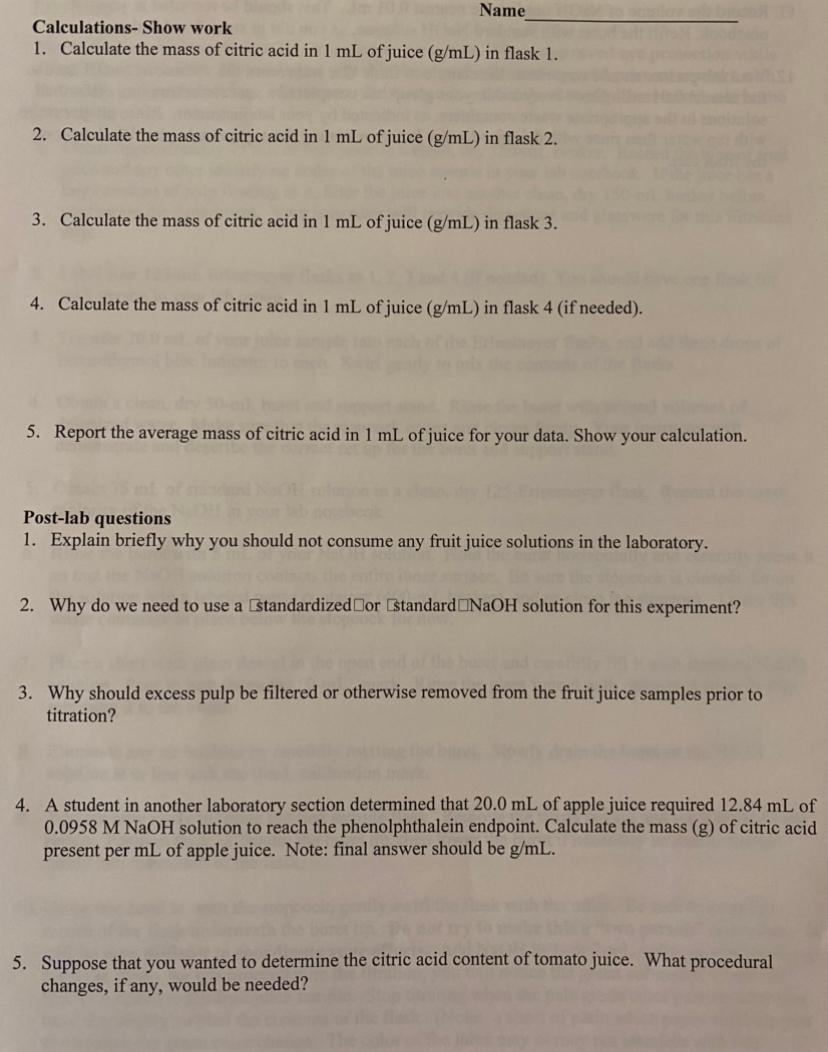 Solved Can someone please help me with this titration lab? | Chegg.com