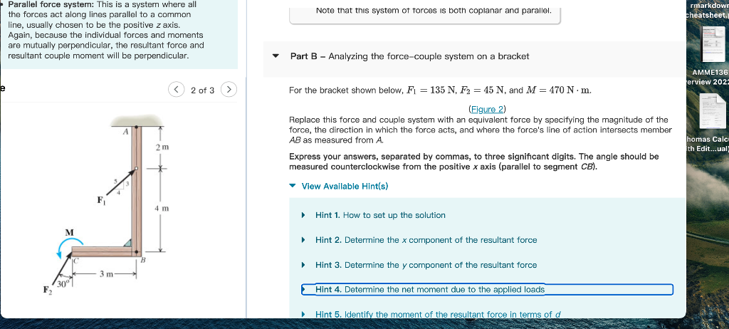 Solved Parallel force system: This is a system where all the | Chegg.com
