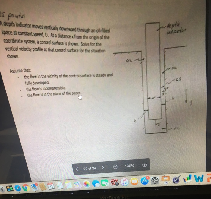 Solved Adepth indicator moves vertically downward through an | Chegg.com
