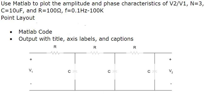 Solved Take these instructions and go into Matlab to input | Chegg.com