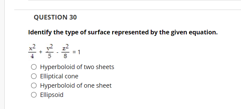 Solved Question completion Status: Match the equation with | Chegg.com