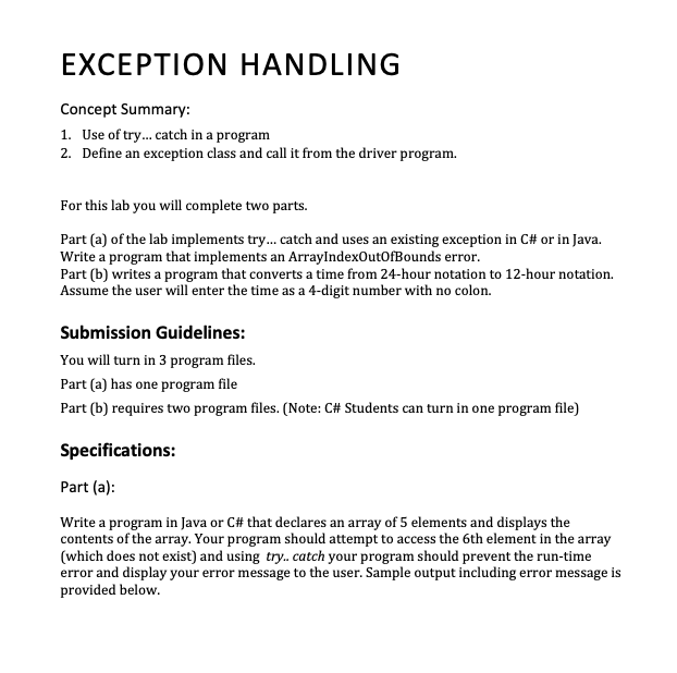 How to Specify and Handle Exceptions in Java