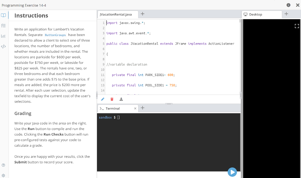 Programming Exercise 14-4 DI instructions | Chegg.com