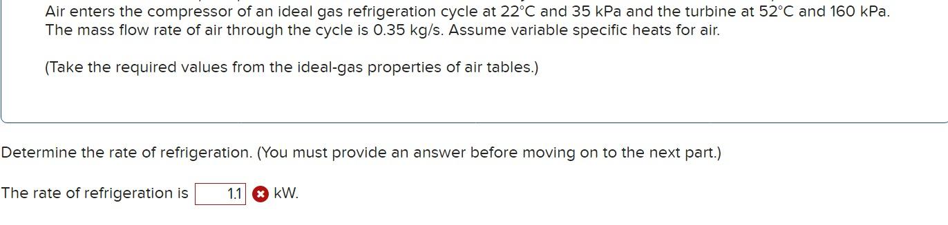 Solved Air enters the compressor of an ideal gas | Chegg.com