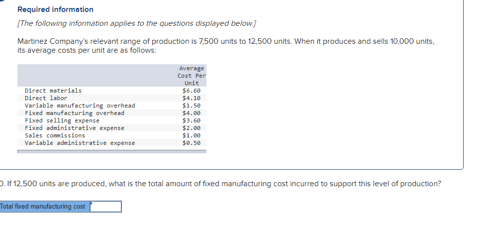 solved-martinez-company-s-relevant-range-of-production-is-chegg