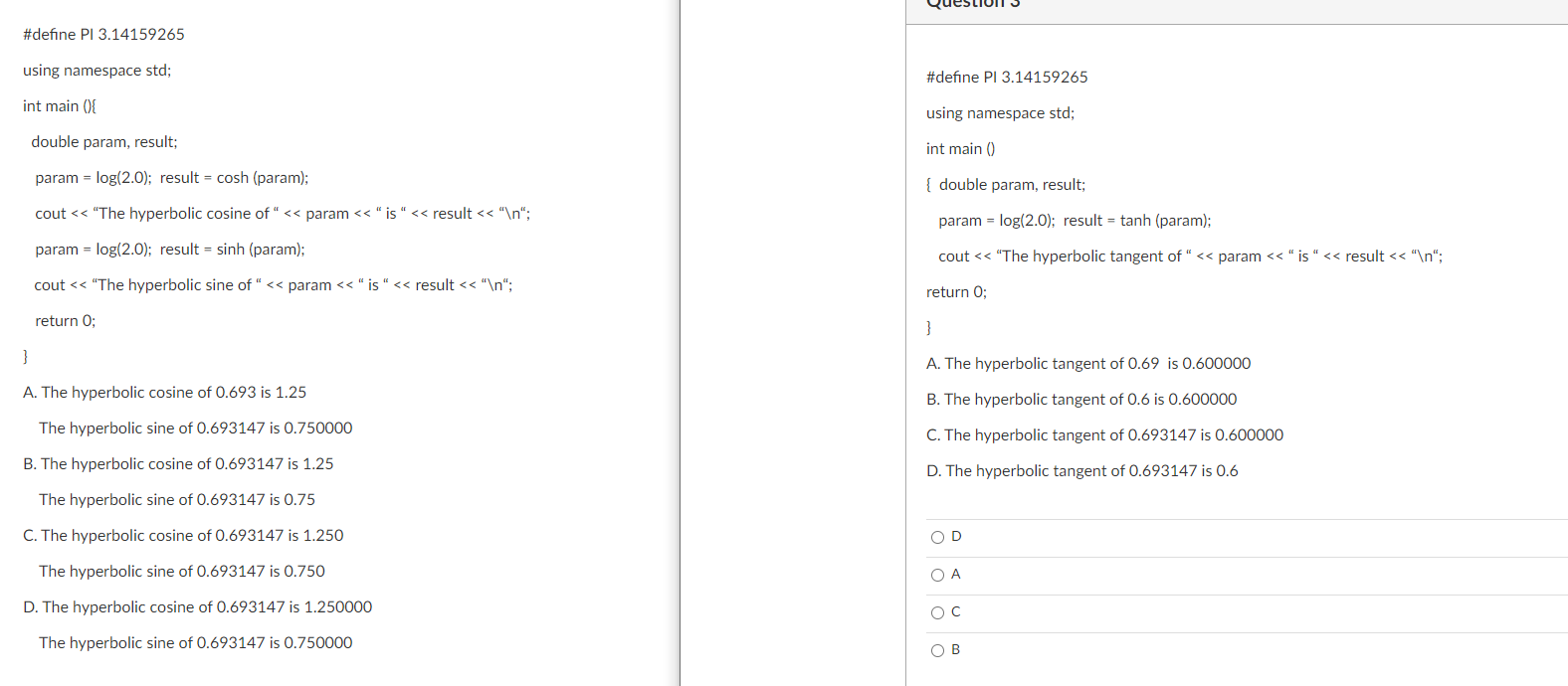 Solved Define Pi 3 Using Namespace Std Int Mai Chegg Com