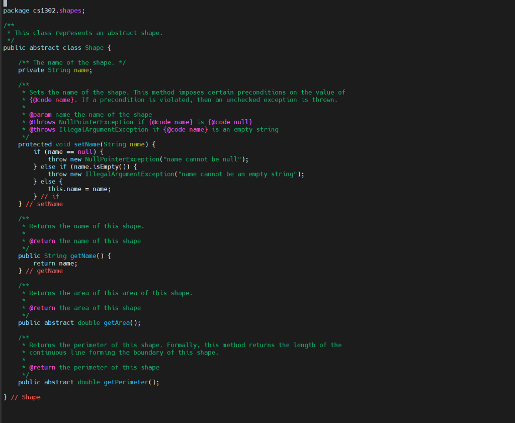 Solved 1. Create and document a Rectangle class in the | Chegg.com