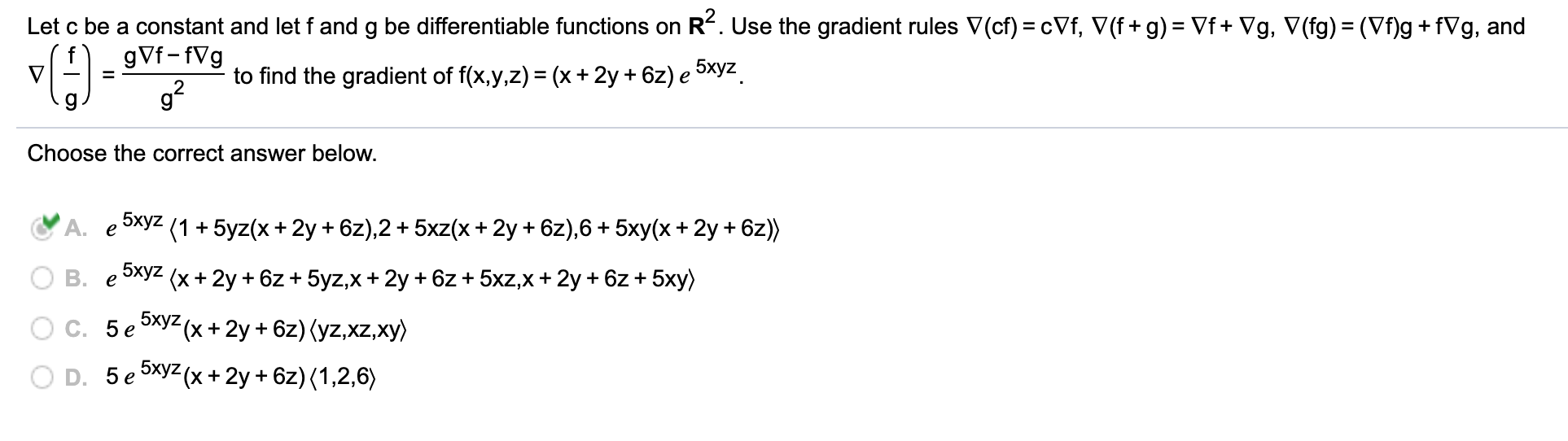 Solved Let C Be A Constant And Let F And G Be Different Chegg Com