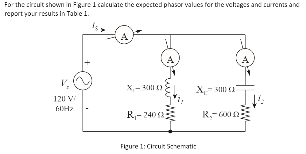Solved For the circuit shown in Figure 1 calculate the | Chegg.com