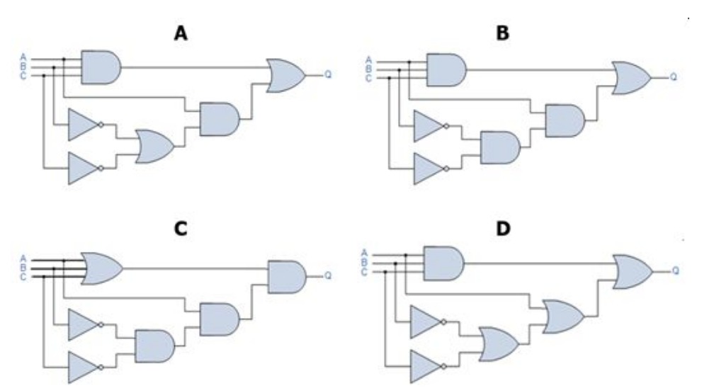 Solved 6. From the following circuit, What is Y?*1 point 1) | Chegg.com