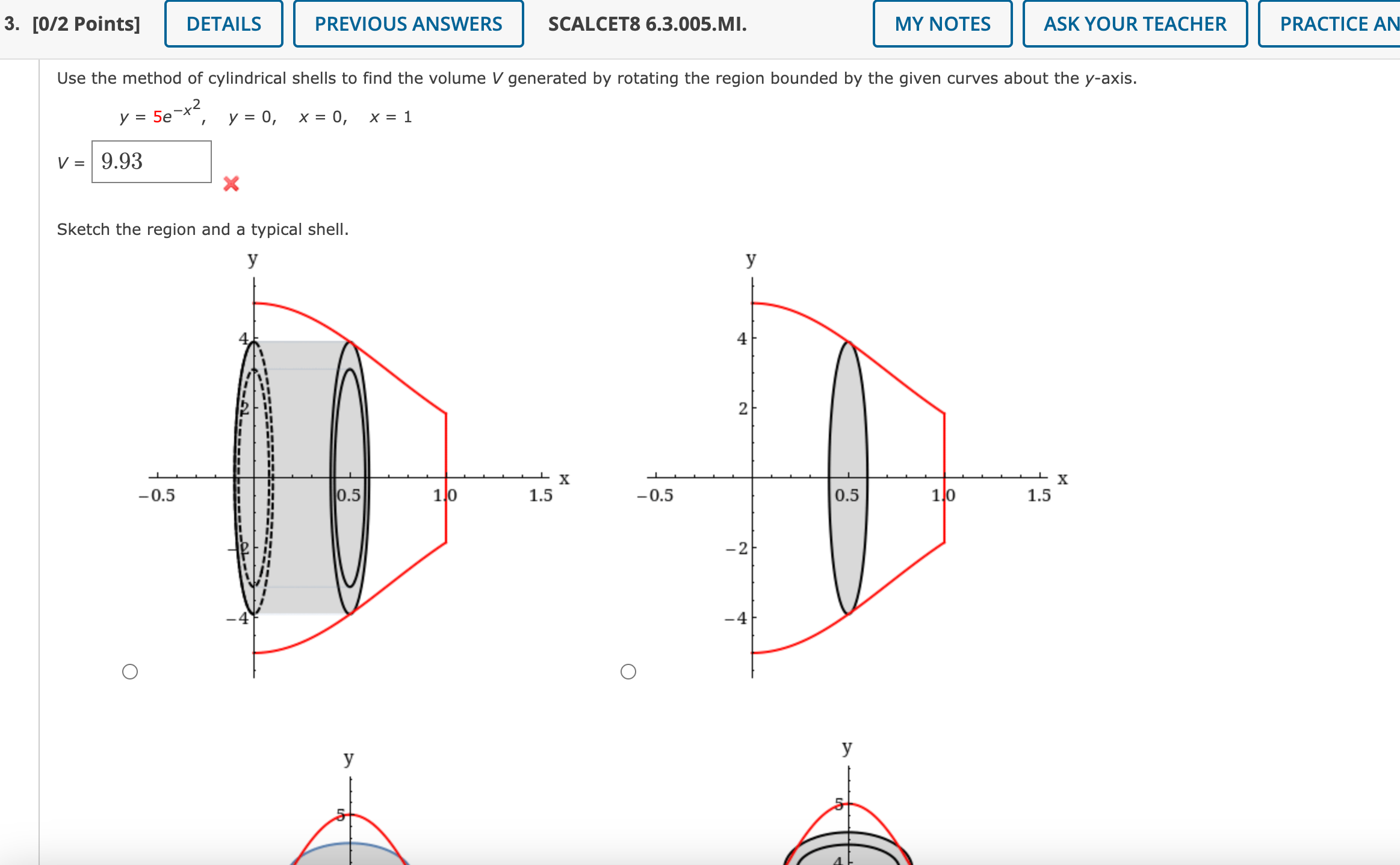 solved-y-5e-x2-y-0-x-0-x-1-v-sketch-the-region-and-a-chegg